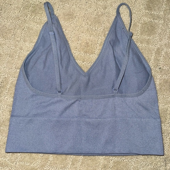 Bozzolo Light Blue Crop Top - Picture 3 of 5